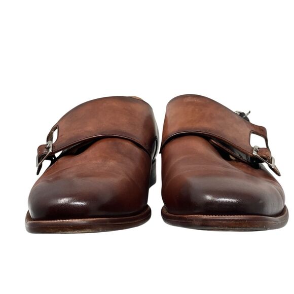 Curatore Dress Shoes Mens 9 Brown Leather Double Monk Strap Made in Italy 358074 main image 10